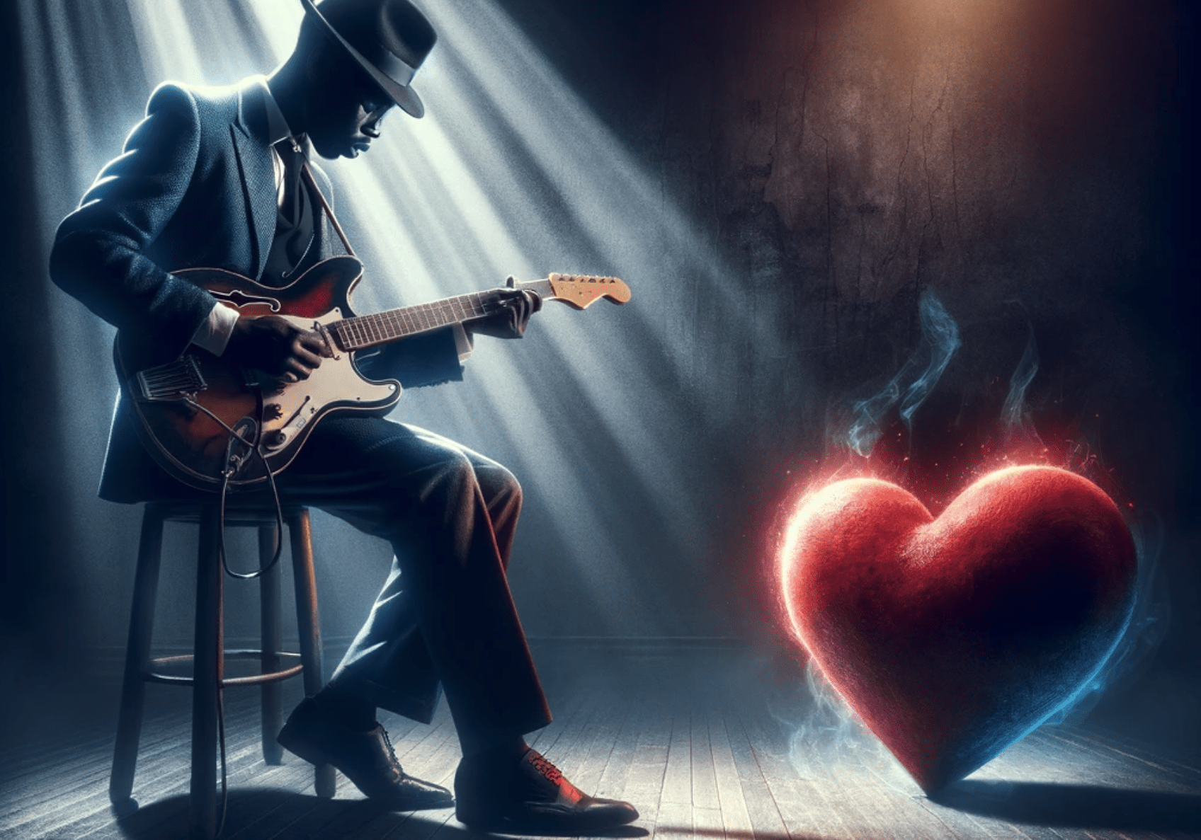 Due note col cuore square